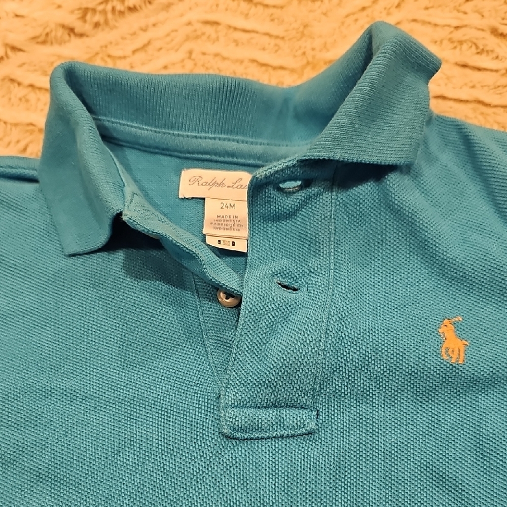 Polo by Ralph Lauren Vibrant Blue Kids Polo Shirt - Picture 3 of 6